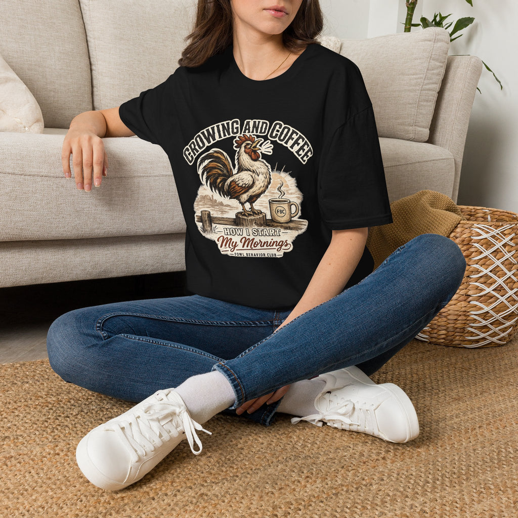 Crowing and Coffee T-Shirt
