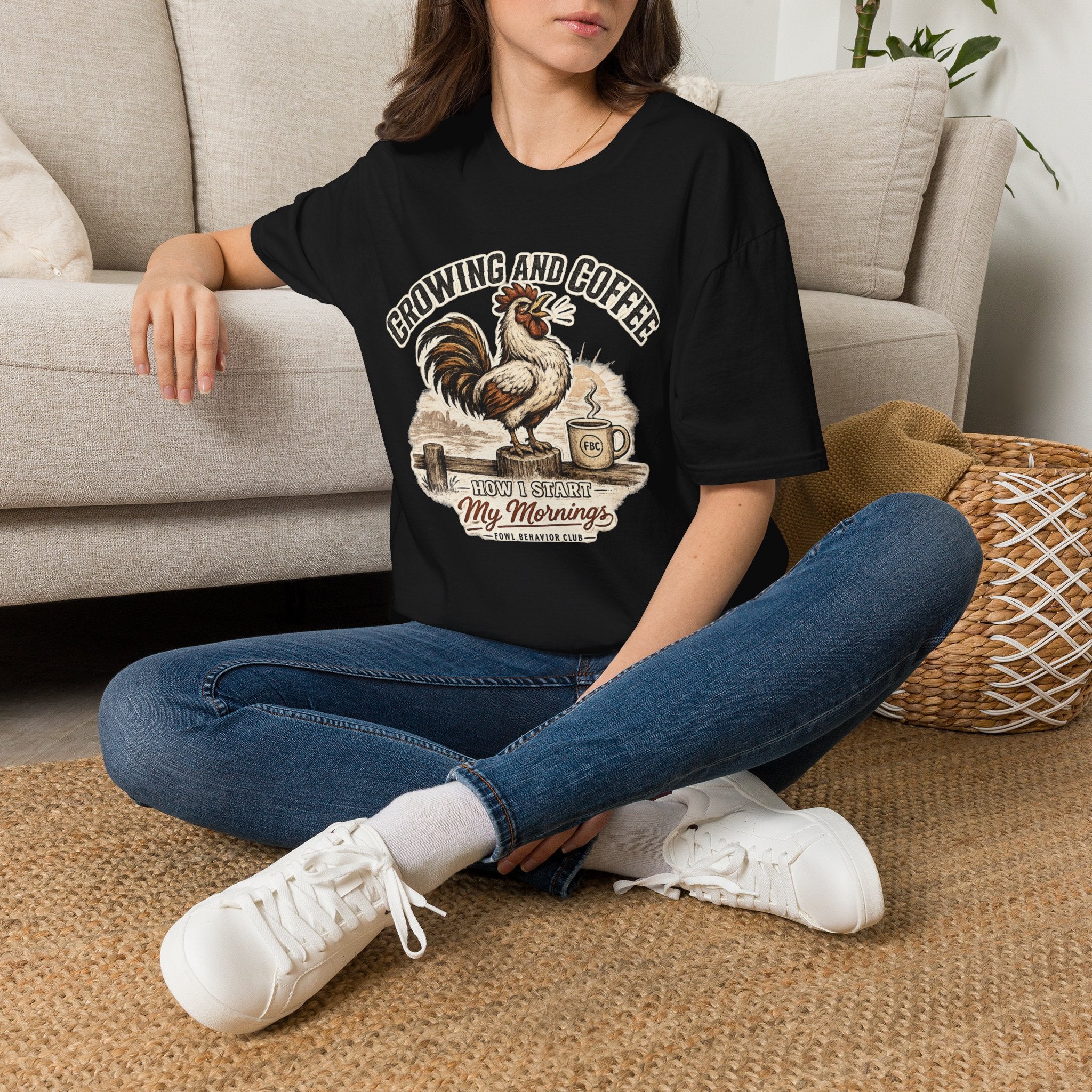 Crowing and Coffee T-Shirt