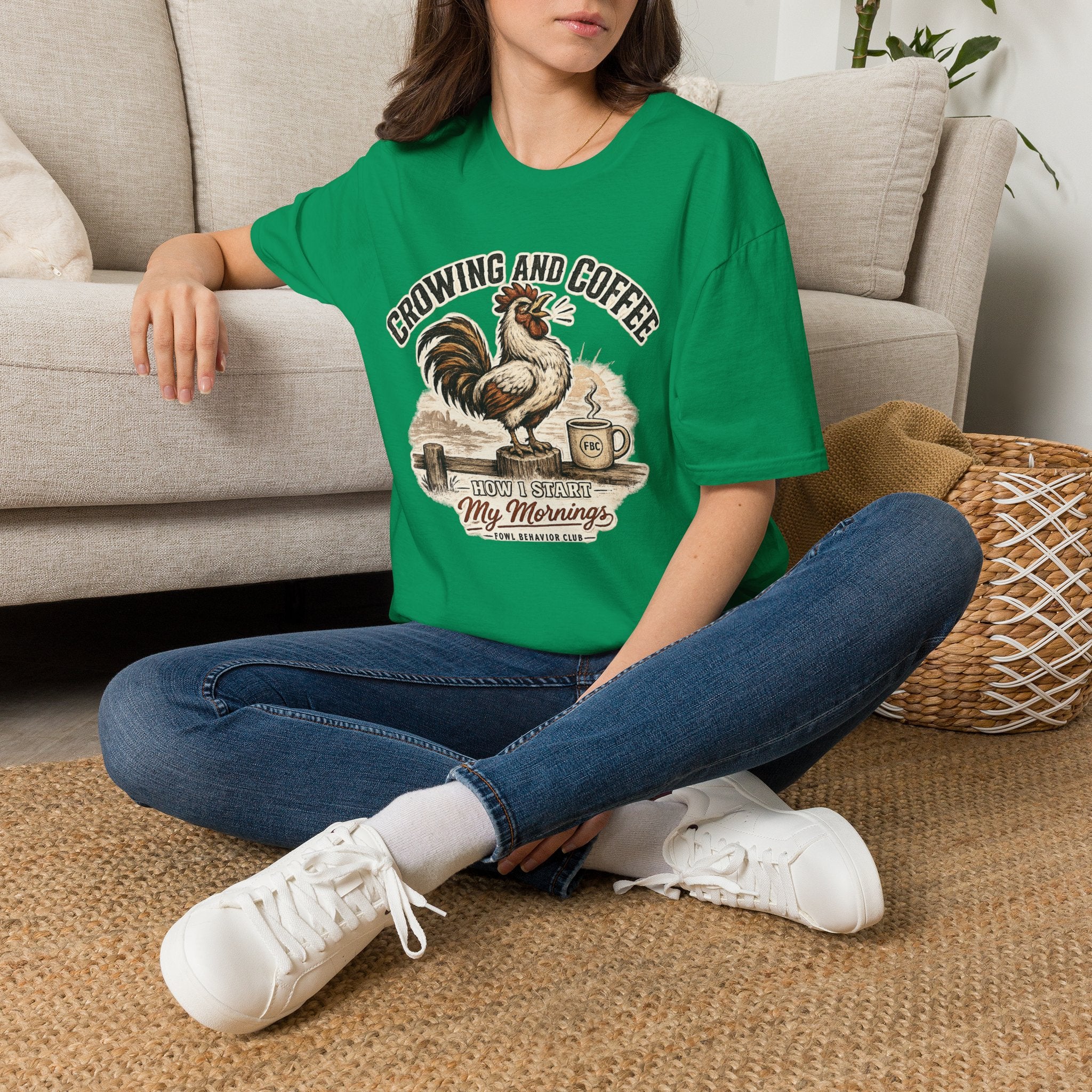 Crowing and Coffee T-Shirt