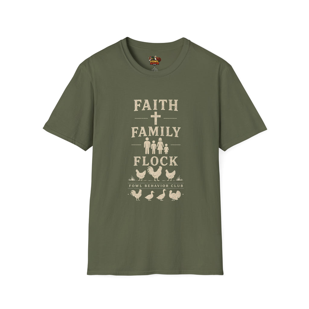 Faith Family Flock FBC (chicken) T-Shirt