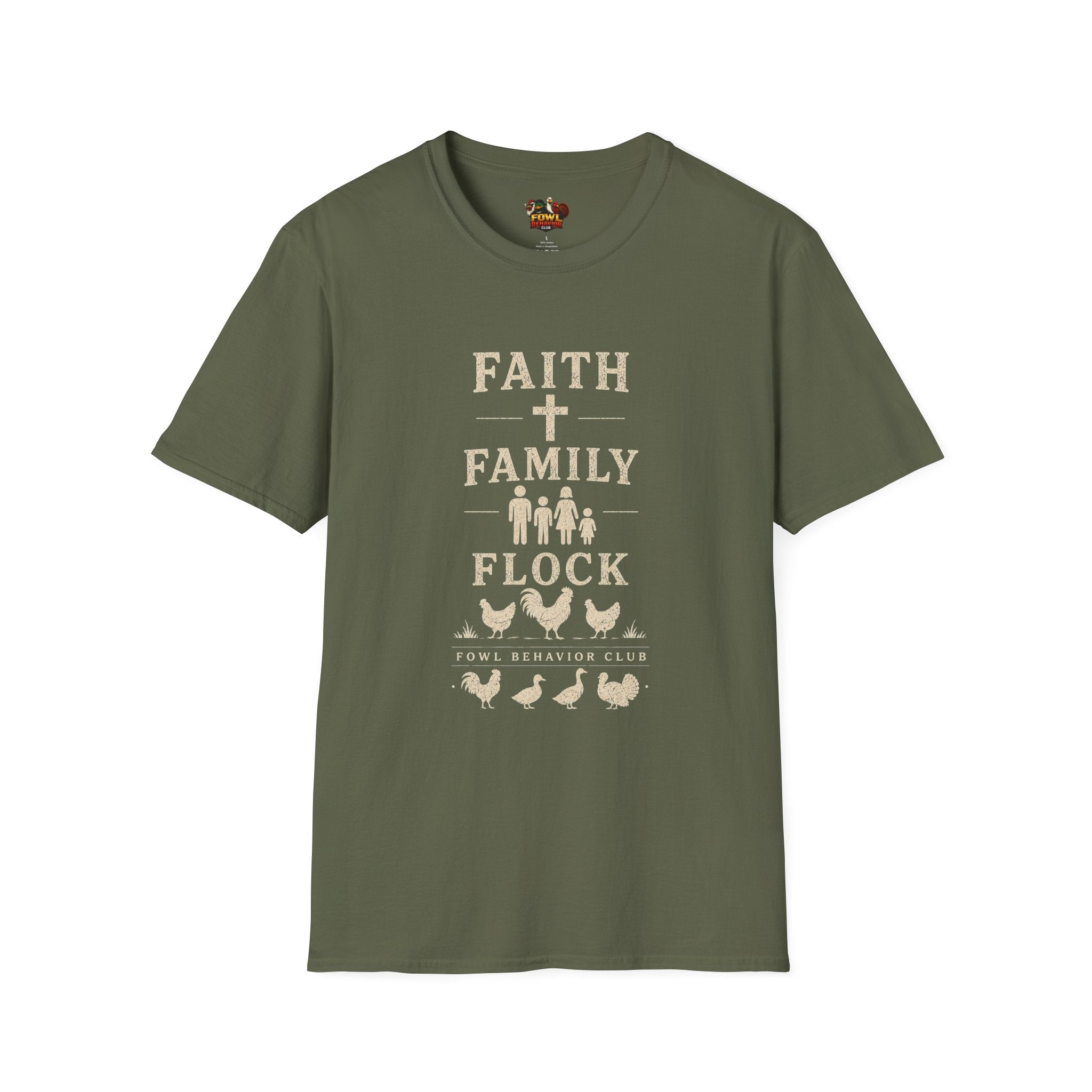 Faith Family Flock FBC (chicken) T-Shirt