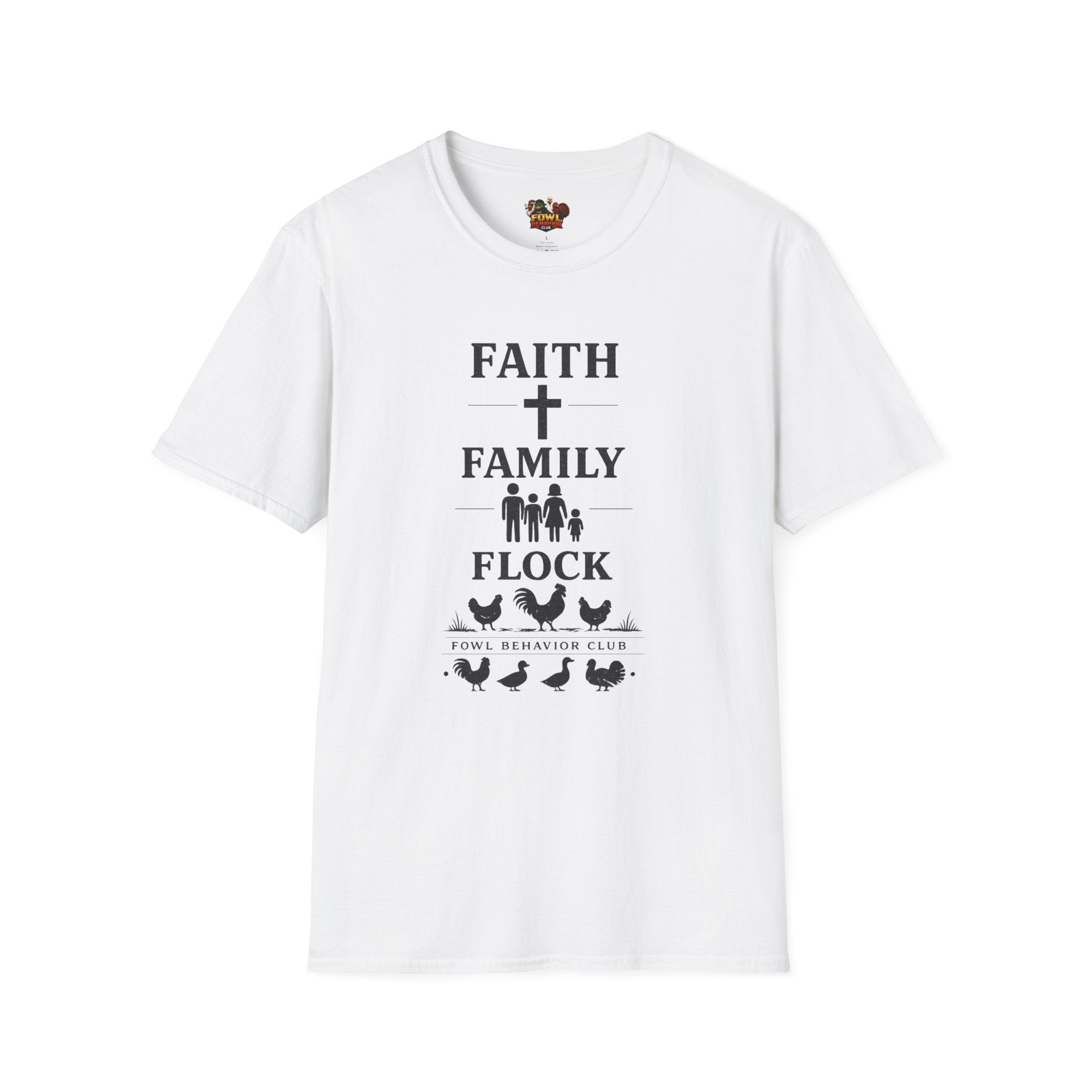 Faith Family Flock FBC (chicken) T-Shirt