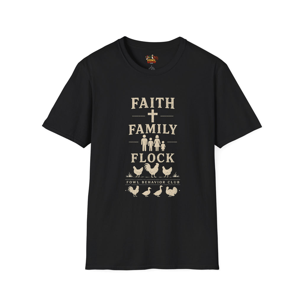 Faith Family Flock FBC (chicken) T-Shirt