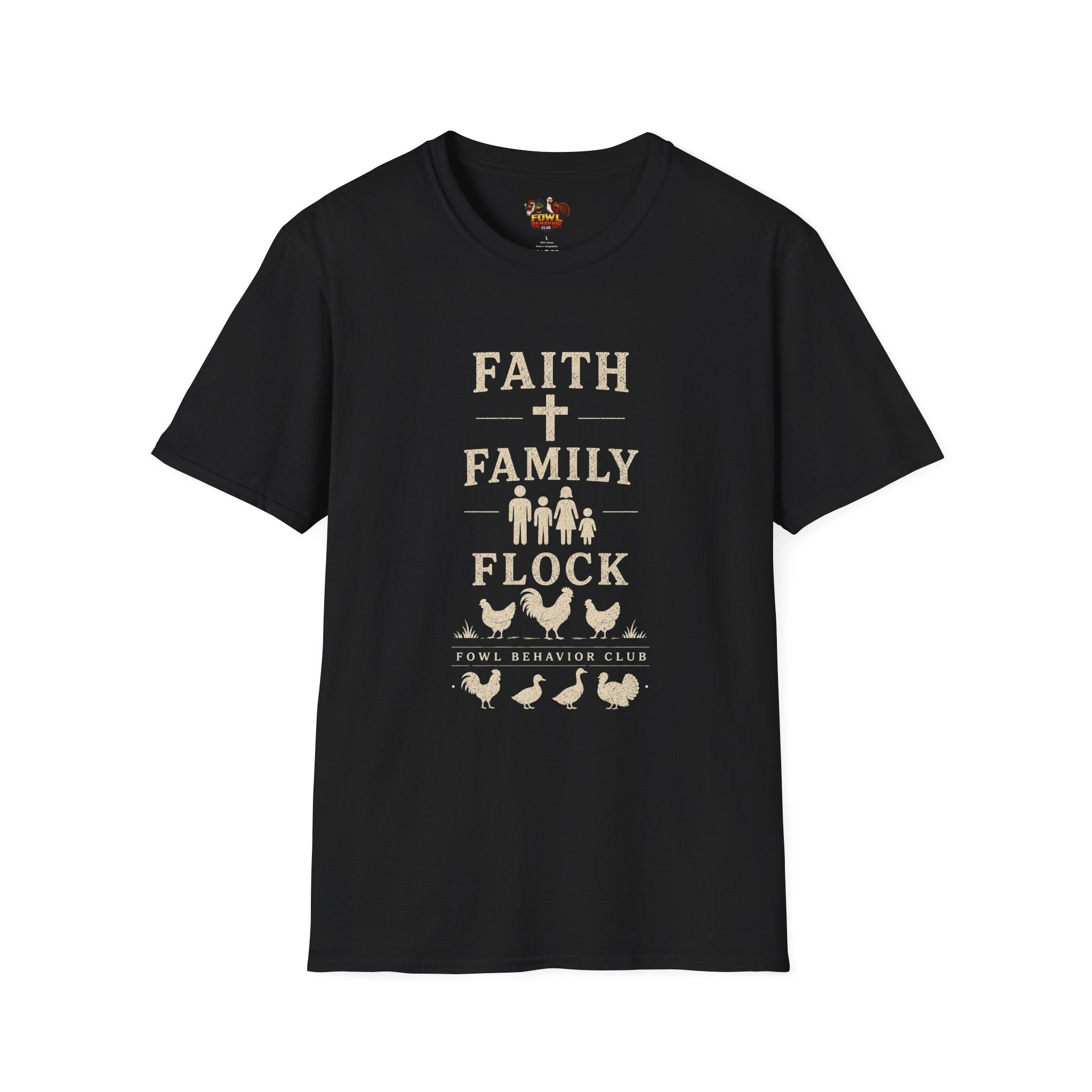 Faith Family Flock FBC (chicken) T-Shirt