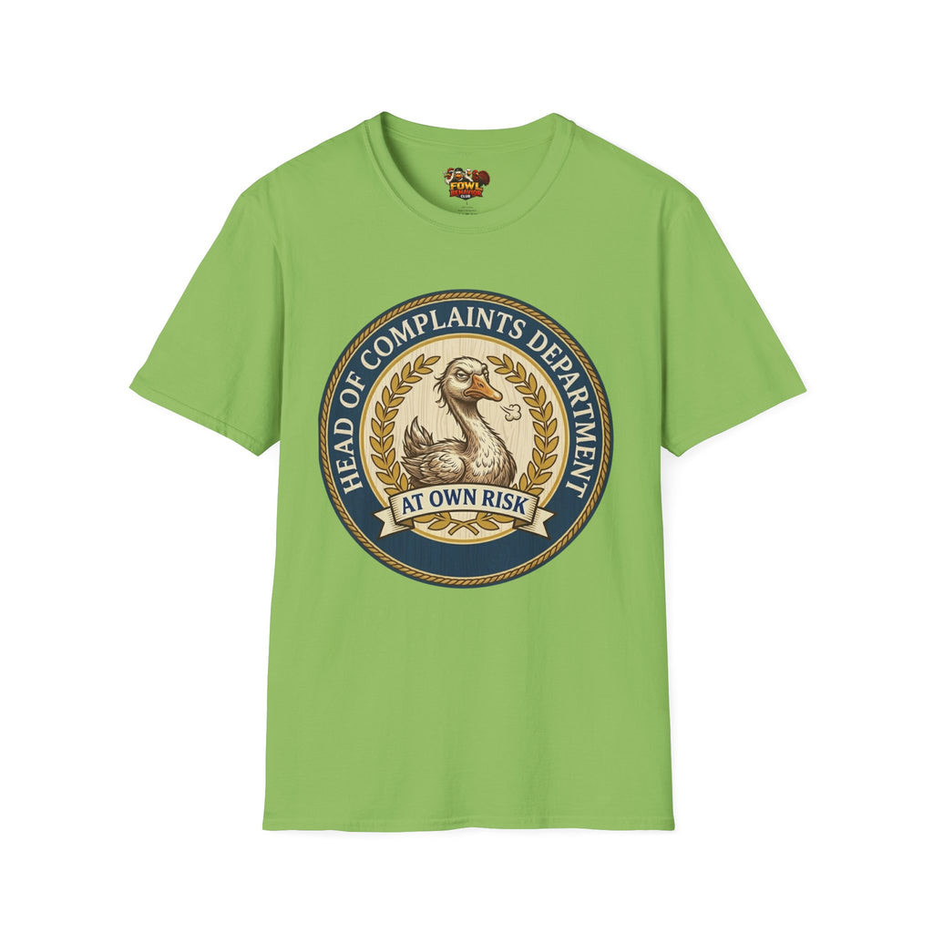 Head of Complaint Dept (Goose) T-Shirt