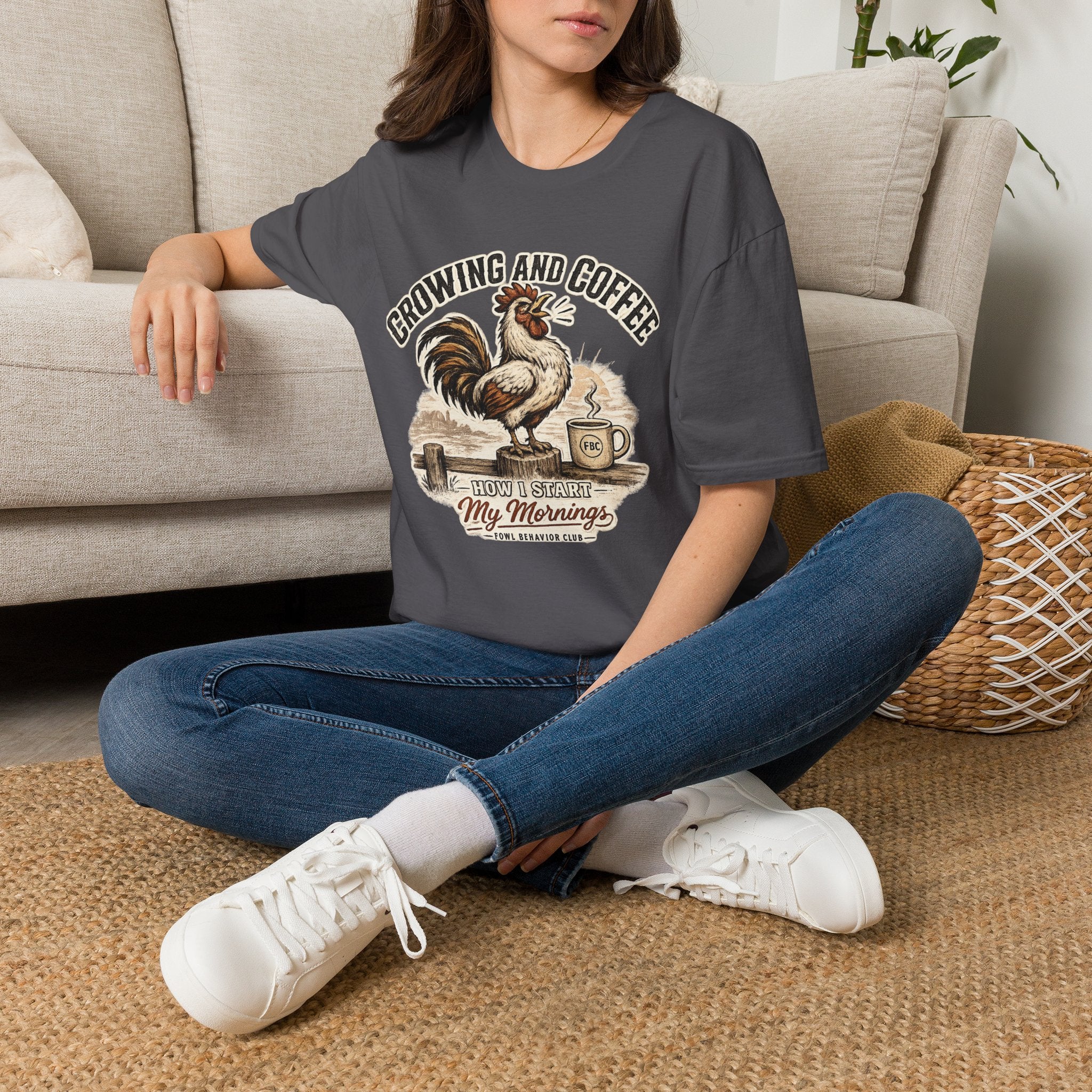 Crowing and Coffee T-Shirt