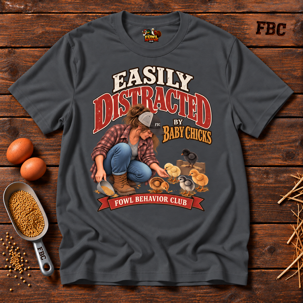 Easily Distracted by Baby Chicks Alternate T-Shirt