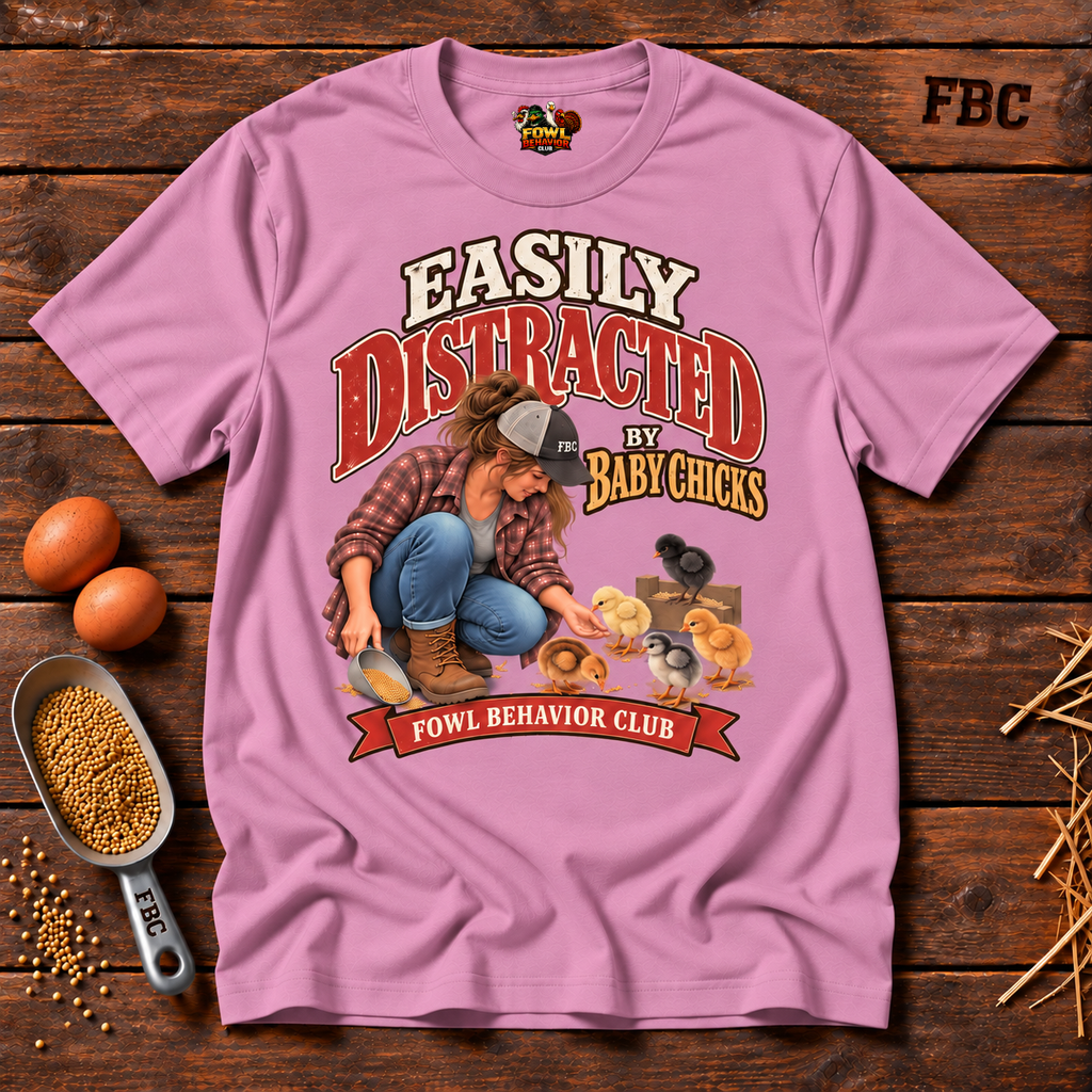 Easily Distracted by Baby Chicks Alternate T-Shirt