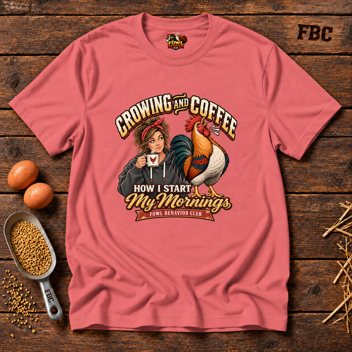 Crowing and Coffee Alternate T-Shirt