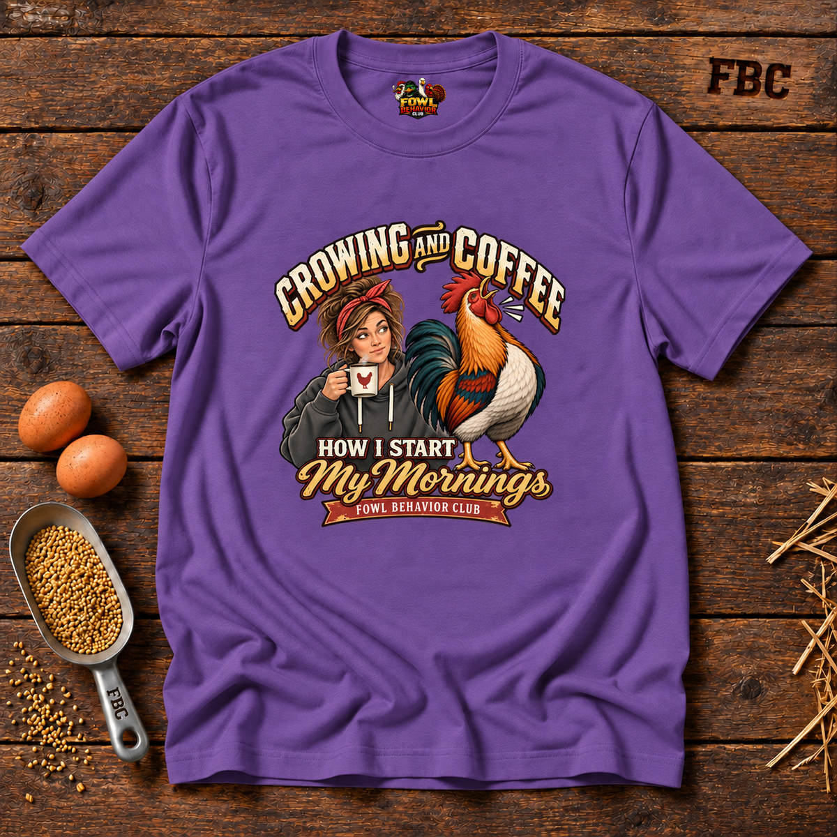 Crowing and Coffee Alternate T-Shirt