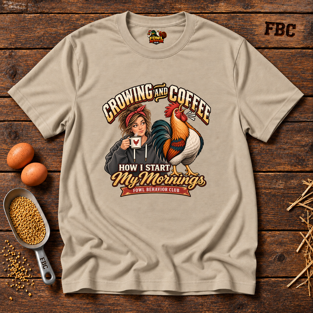 Crowing and Coffee Alternate T-Shirt