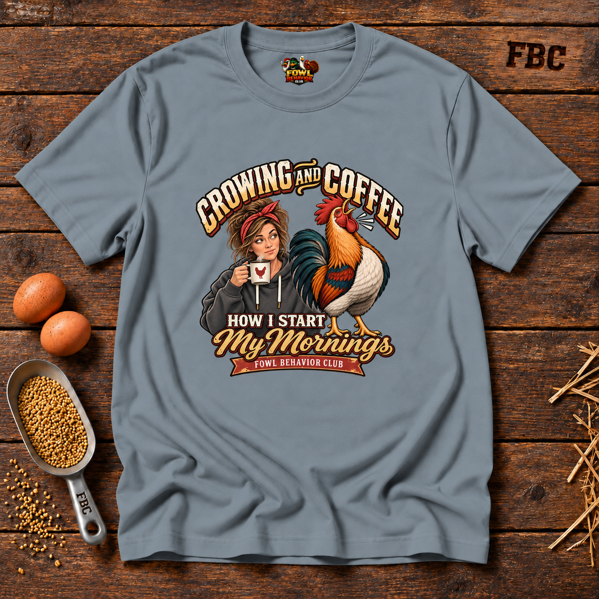 Crowing and Coffee Alternate T-Shirt