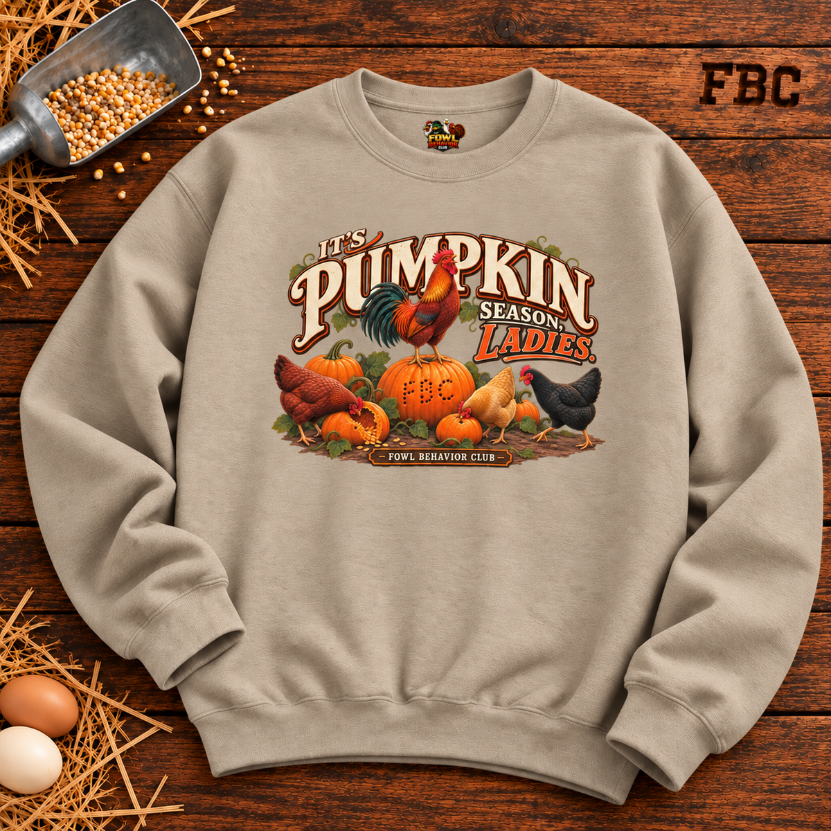 It's Pumpkin Season Ladies Sweatshirt